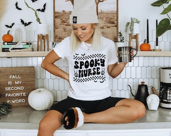 Halloween Nurse Shirt, Spooky Nurse Shirt, Stay Spooky Shirt, Halloween Shirt for Nurse