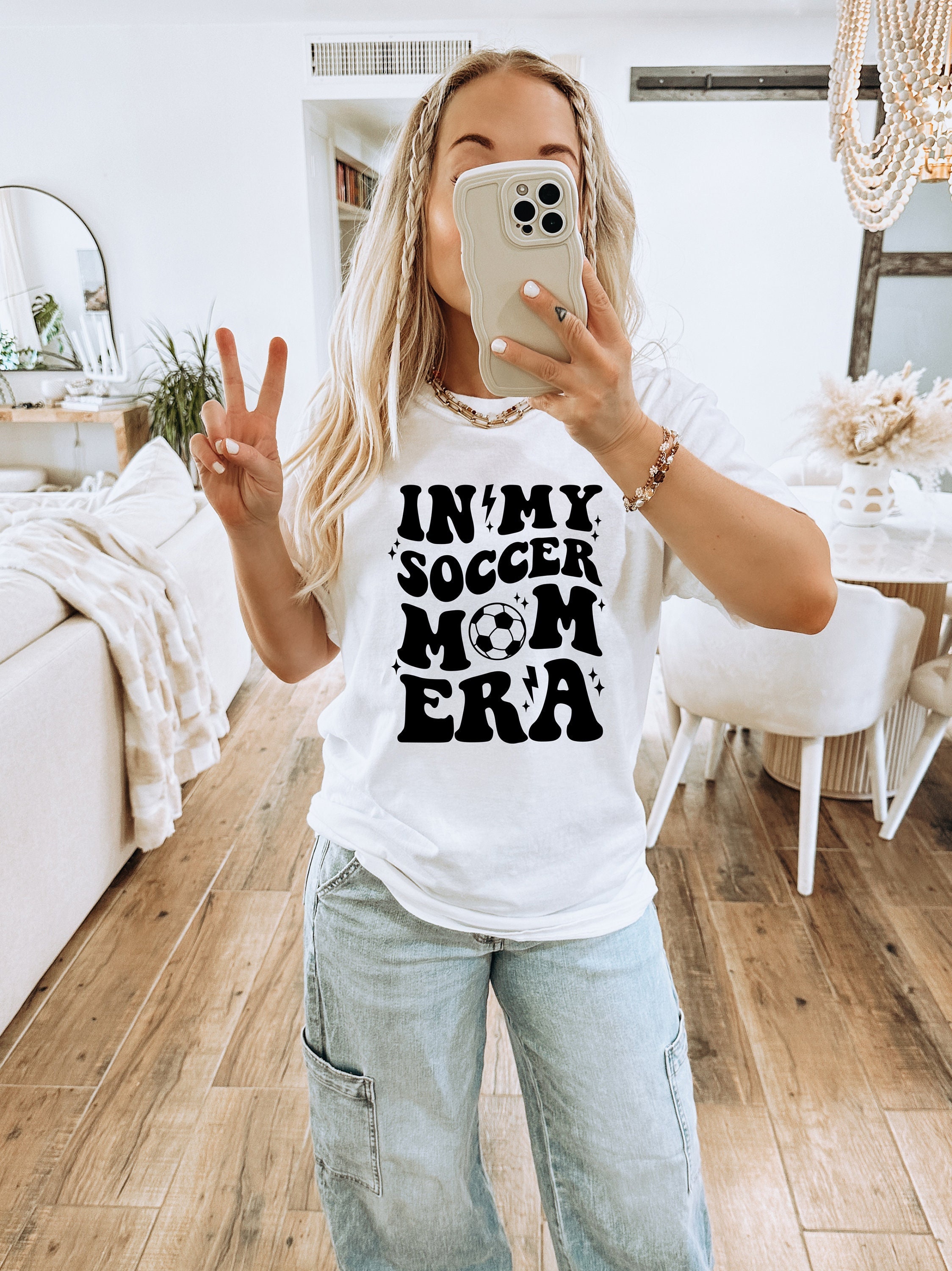 In My Soccer Mom Era Shirt, Game Day Soccer Shirt, Funny Soccer Mom Shirt