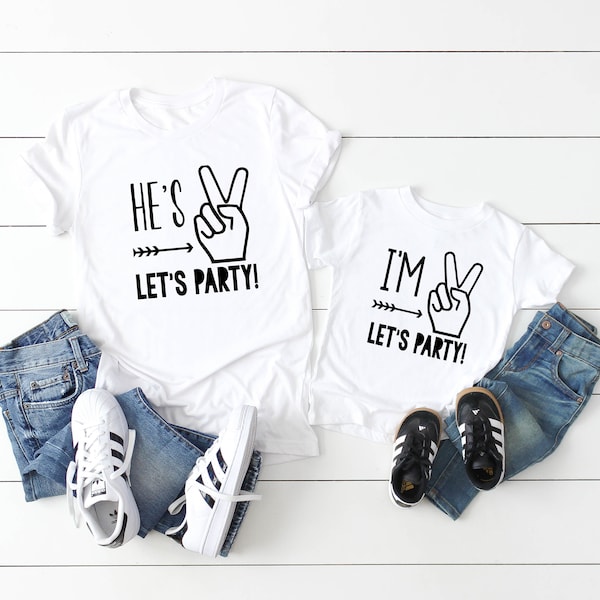 Im Two Lets Party - Two Year Old Birthday Shirt Boy - 2nd Birthday - Birthday Boy Shirt 2 - 2nd Birthday Boy - Boys 2nd Birthday Shirts