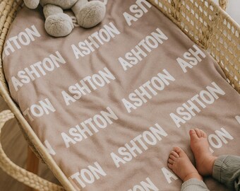 Personalized Name Blanket, Custom Baby Boy Gift