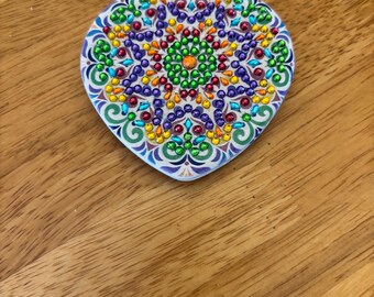 Compact Mirror - Heart Mandala