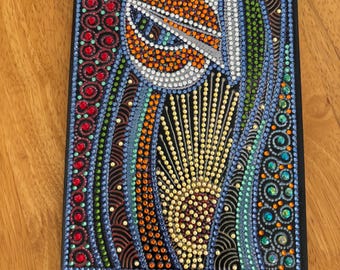 Golden mosaic notebook