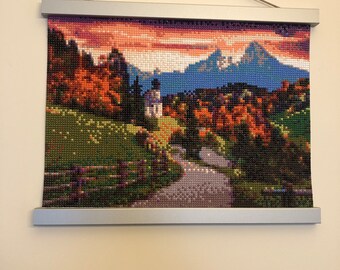 Finished Diamond Painting - Church in the Mountains