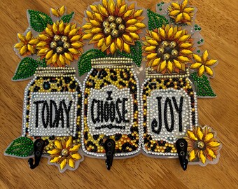Flowers - Today I Choose Joy Key holder