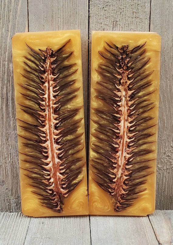 Pinecone Knife Scales in Gold Knife Handle Scale Etsy
