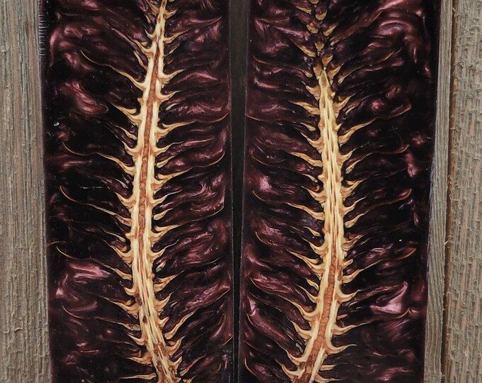 Pinecone Knife Scales in Sangria Knife Handle Scale Etsy