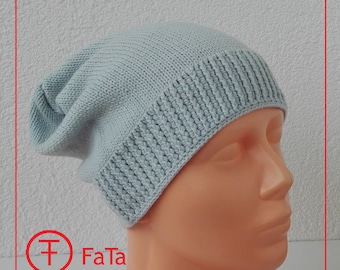 Hat, Children's Hat, Cashmere - Angora, Ice Blue