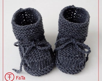 Baby Booty Baby Shoes Baptism Shoes Tweed Grey