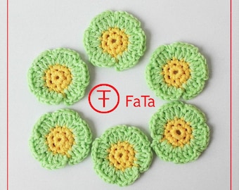 4.5 cm crochet flower Crochet flowers appliques