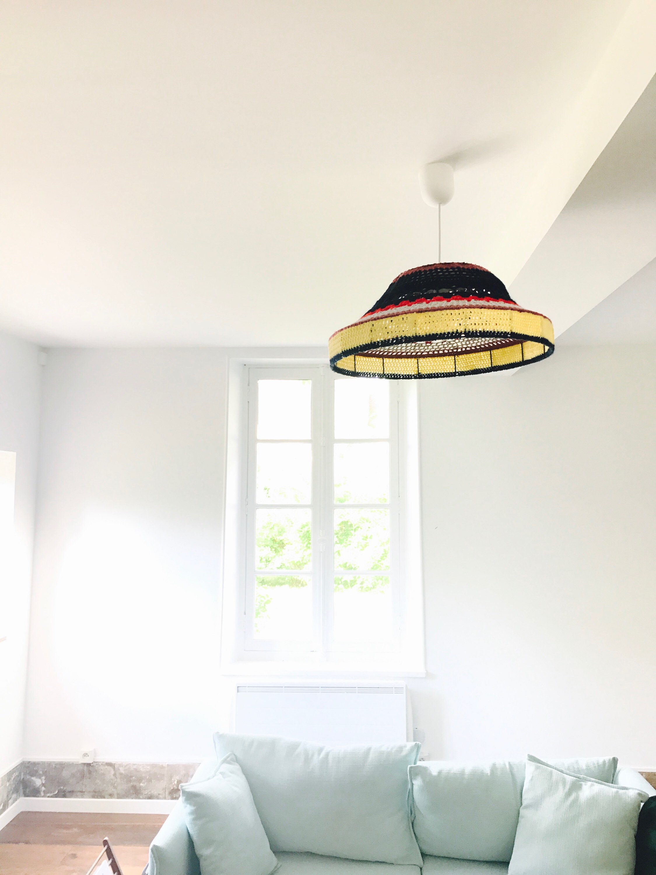 Luminaire #001 en Crochet Fait Main Maison Bermela