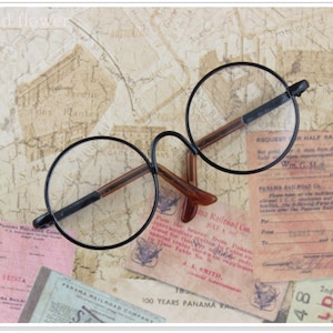Blythe Metal black frame glasse Clear Lens Eyeglasses.