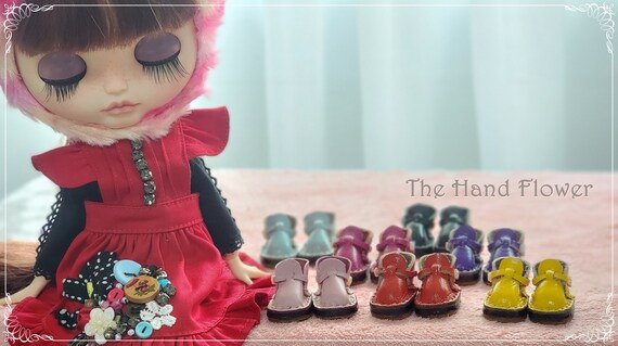 Blythe Doll Leather Shoes leather doll shoes
