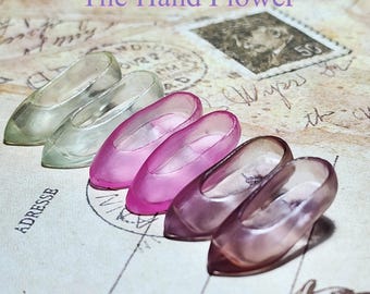 Set of 3 Pairs Classic Kitten Heel Pumps for Licca, Blythe, and Azone Dolls - Elegant Doll Court Shoes Accessories