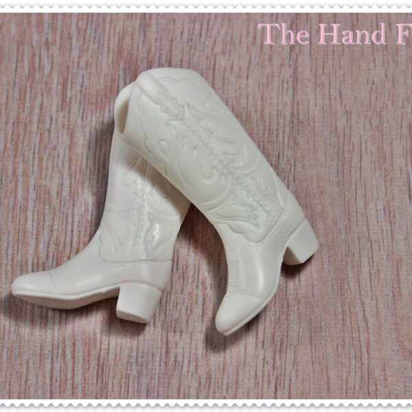 Blythe Boots Takara Tomy Doll fit Cutie Blythe-Licca White Boot Shoes..