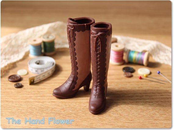 Original Takara Tomy Tall Lace-up Boots for Neo Blythe, Blythe Adores Anna