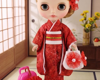ブライス着物、ブライスドレスセット、ブライスドレス、ブライス服