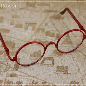 Blythe Metal red frame glasse Clear Lens Eyeglasses.
