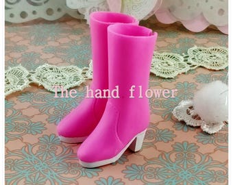 Stivali Blythe Takara Doll Boots per Blythe, Licca New 1 paio di scarpe rosa.