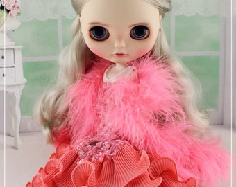 Blythe Kleid,Blythe Kleidung, Blythe Outfit, Puppenkleidung, Blythe Puppenkleidung, Puppe Handmade Outfit Kleid Kleid.