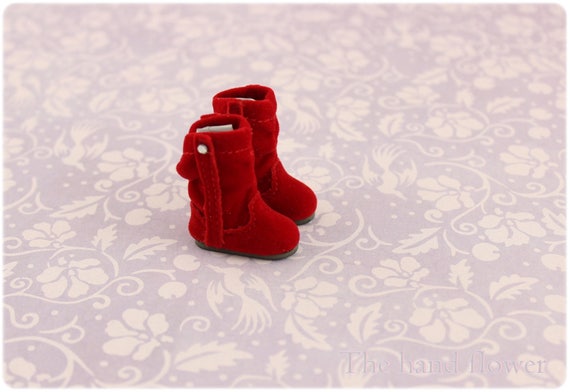 Blythe boots Blythe Pullip Momoko Shoes Boots Shoes - Red.