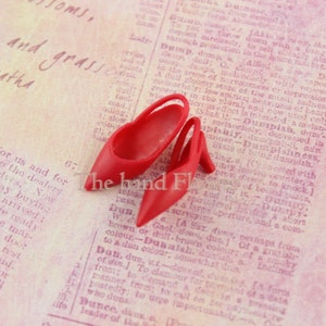 Slingback Schuhe Puppen rot