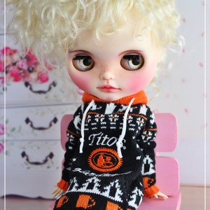 Blythe manches longues, veste à capuche, vêtements Blythe, vêtements Blythe, tenue Blythe, poupée Blythe