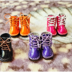 Botas de cuero para muñeca Blythe, zapatos de cuero para muñeca
