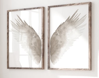 Art mural ailes, lot de 2