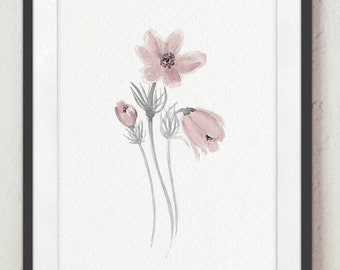Old man/'s Beard Pasque Flower Greater Meadow-rue 110 years old fine print Summer Pheasant/'s-eye 1911 BUTTERCUPS Antique Lithograph