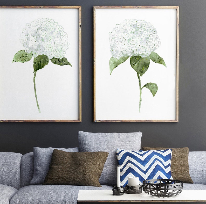 Hydrangea Wall Art Hydrangea Art Print Hydrangea - Etsy