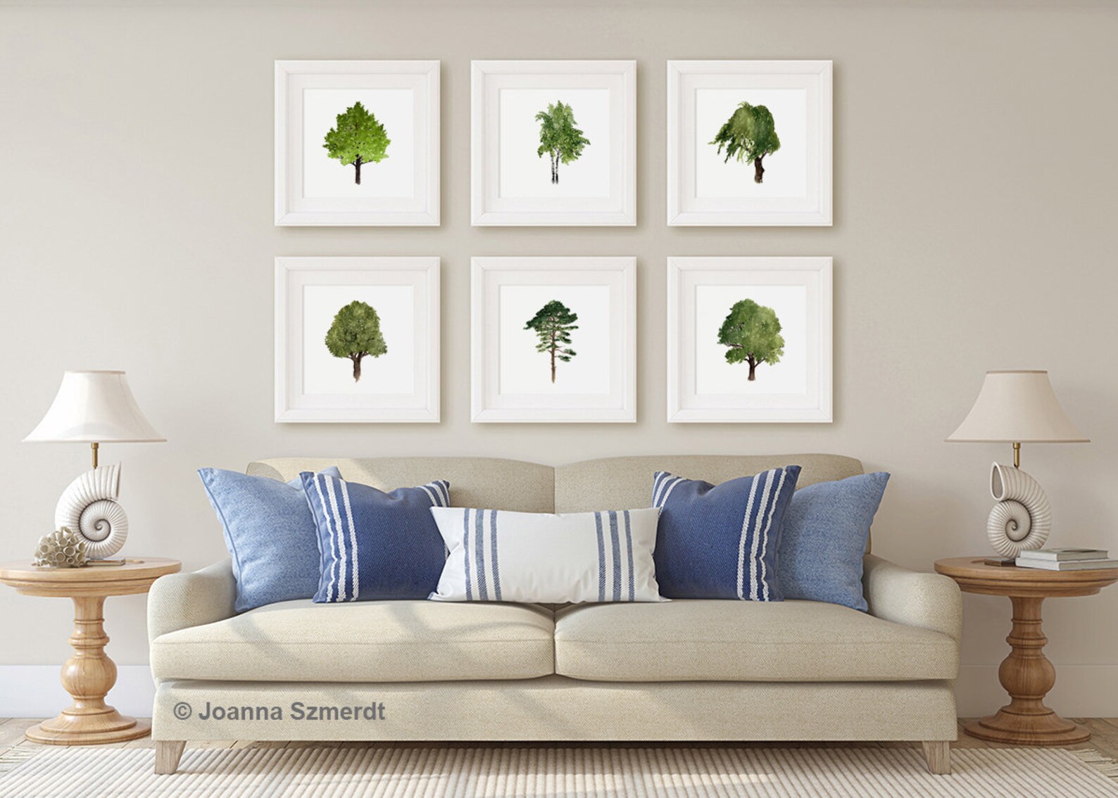 Tree Art Print Tree Family Wall Art Oak Tree Wall Art Maple Etsy
