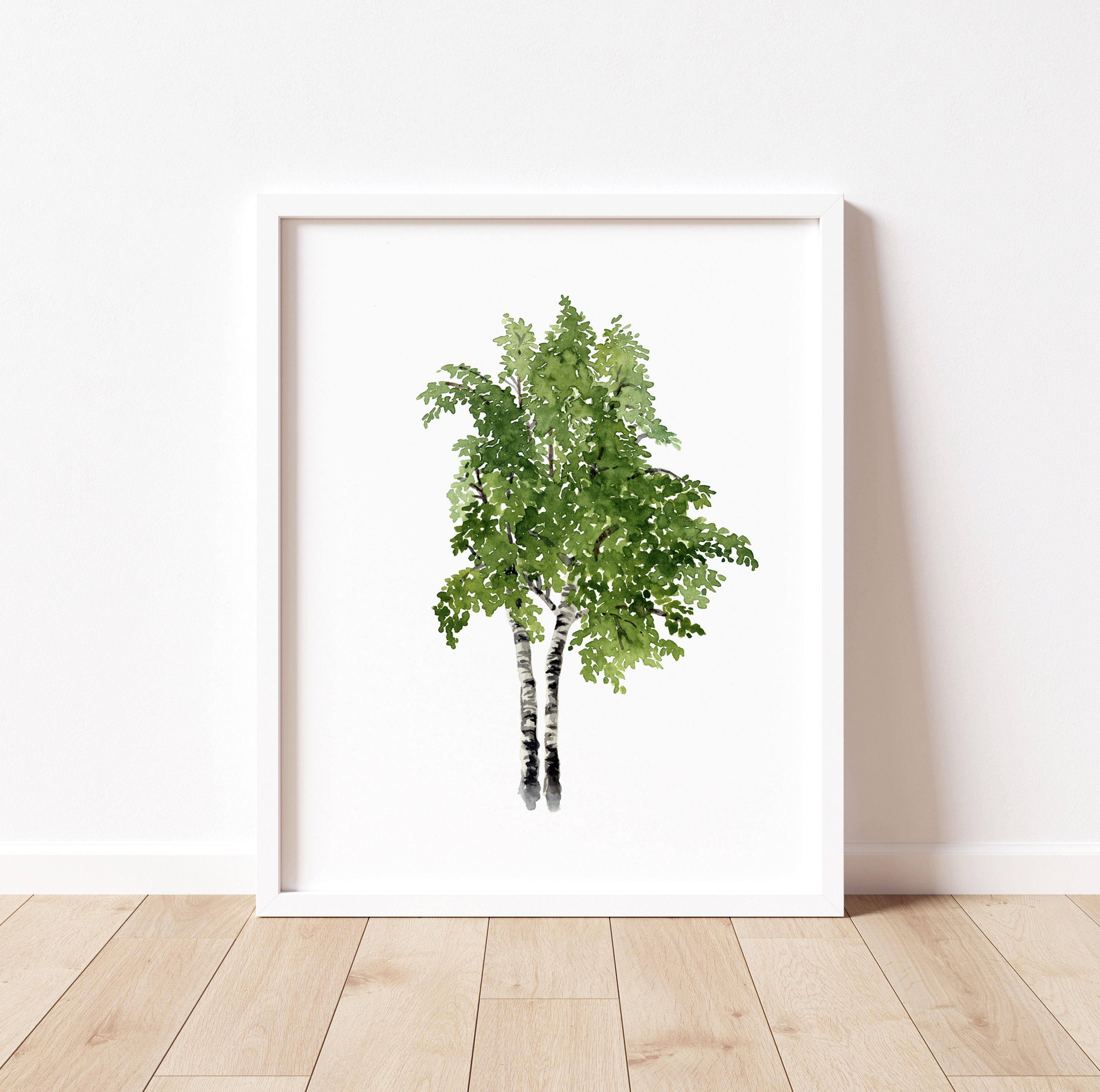 Tree Wall Decor, Tree Poster Extra Large Wall Art, Birch Tree Print ...