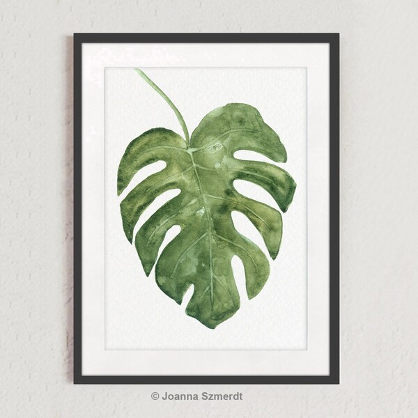 Monstera Wall Art Etsy