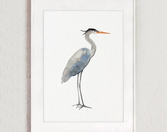 Blue Heron Painting