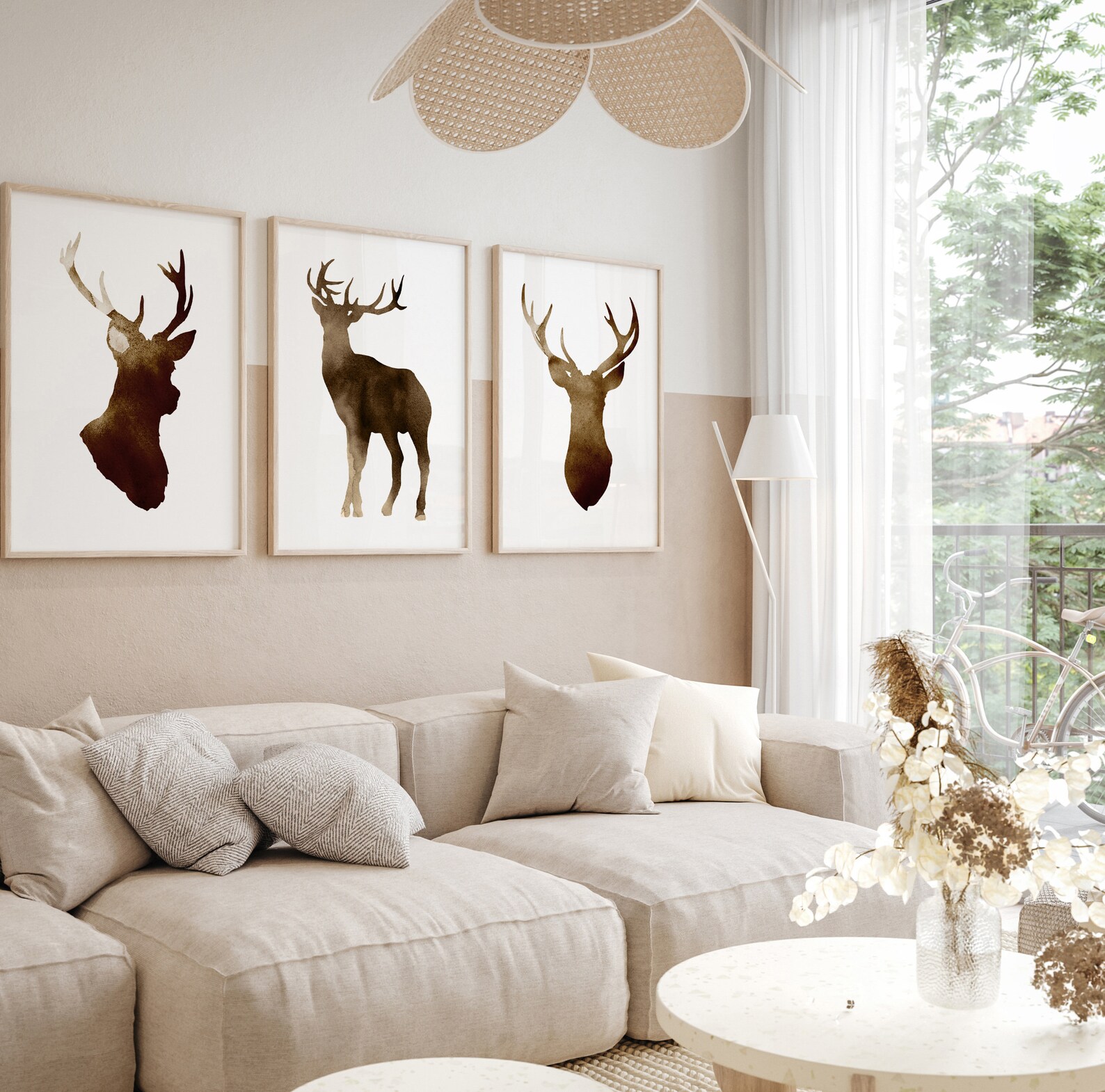 Deer Wall Decor Deer Home Decor Deer Art Print Deer Etsy