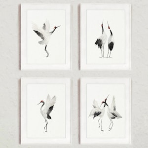 Sand Crane Wall Art  set of 4