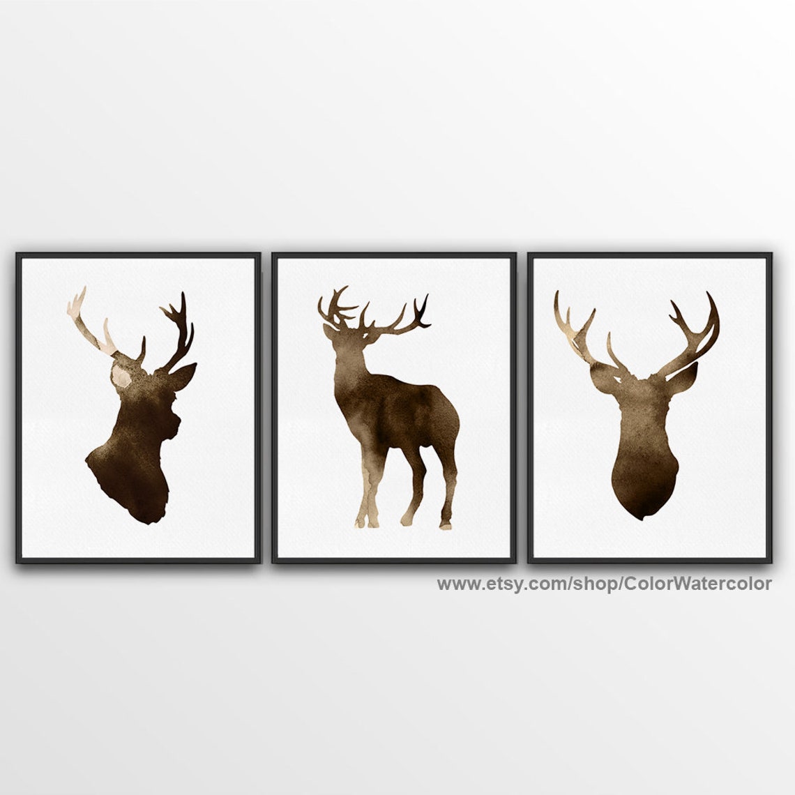 Deer Wall Decor Deer Home Decor Deer Art Print Deer Etsy