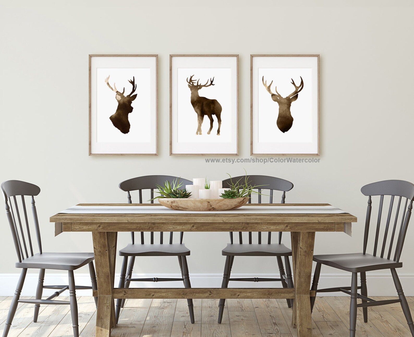 Deer Wall Decor Deer Home Decor Deer Art Print Deer Etsy