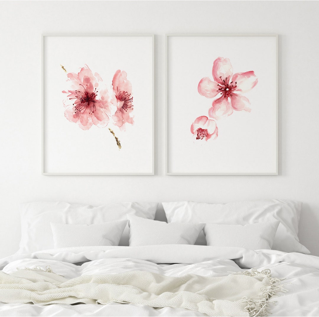 Cherry Blossom Wall Decor Cherry Blossom Print Extra Large Etsy