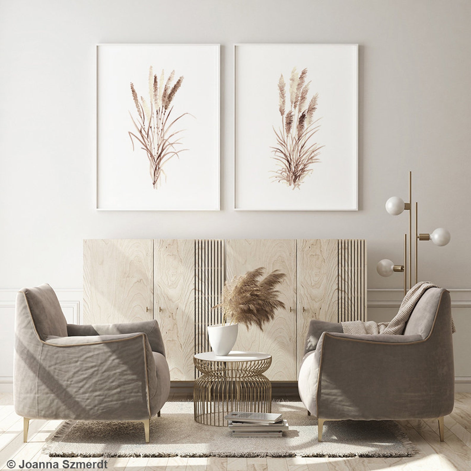 Pampas Grass Art Pampas Grass Wall Art Pampas Grass Wall Etsy UK