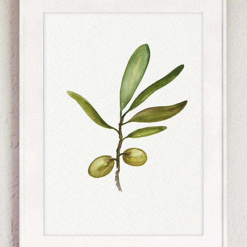 Olive Tree Wall Art Olive Art Print Olive Tree Prints Olive Etsy