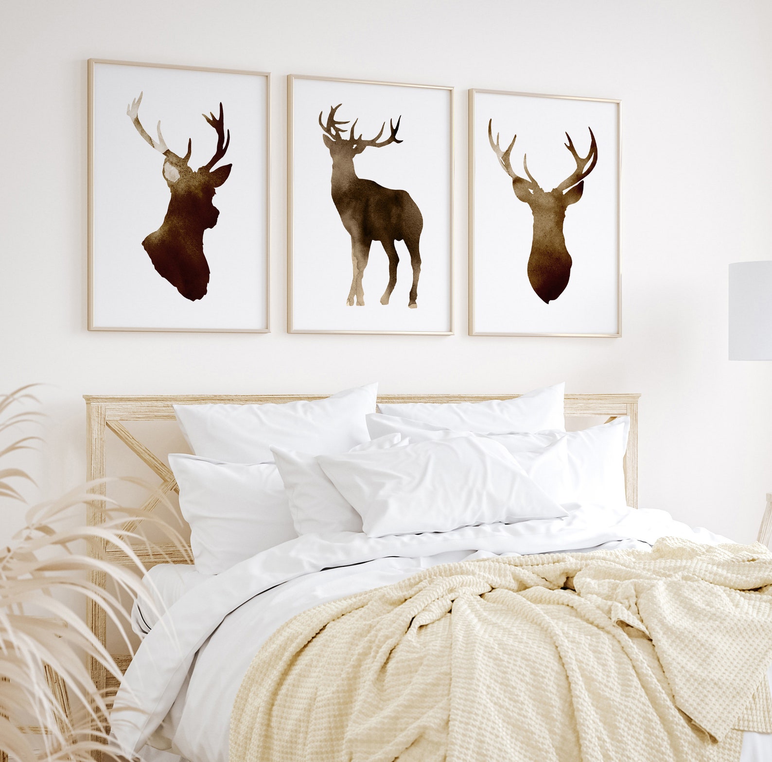 Deer Wall Decor Deer Home Decor Deer Art Print Deer Etsy
