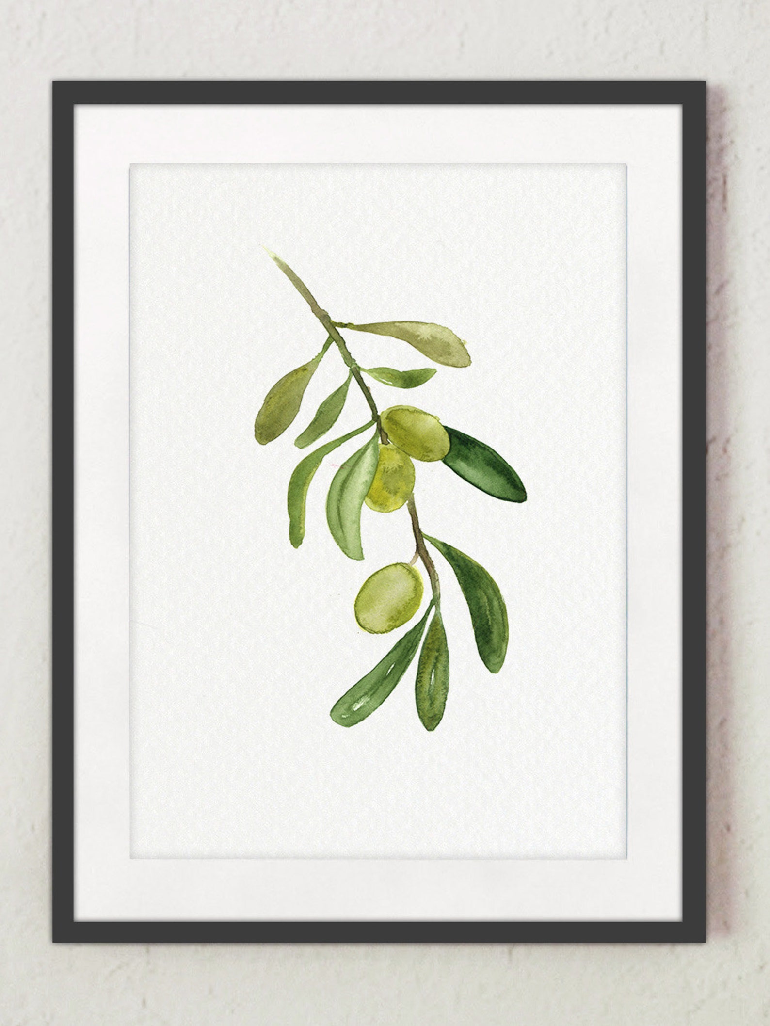Olive Tree 2 Art Prints Set Black Olive Fruit Print Wall Art - Etsy