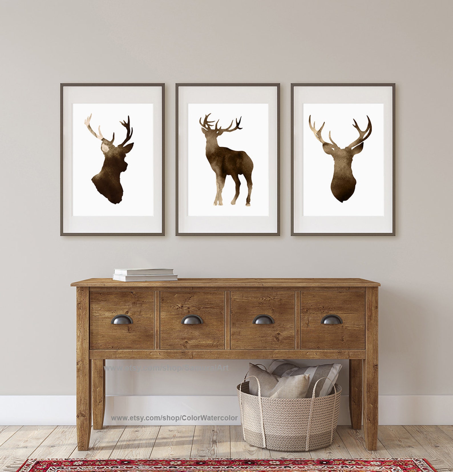 Deer Wall Decor Deer Home Decor Deer Art Print Deer Etsy