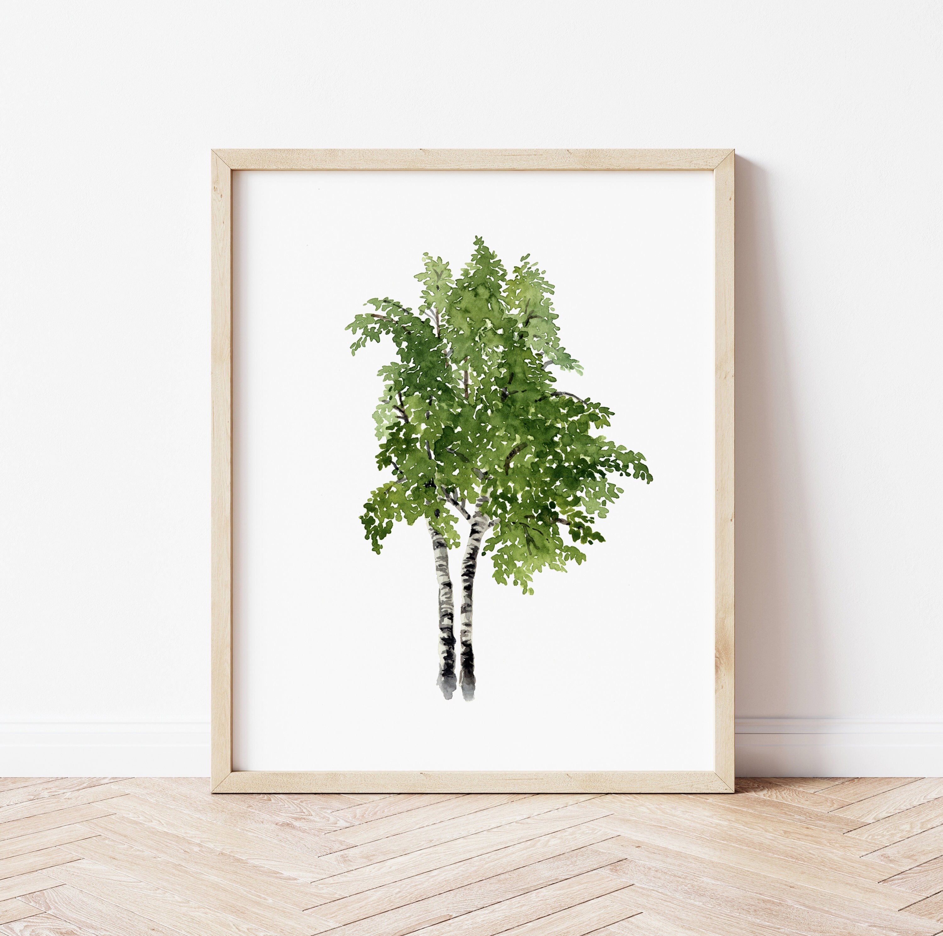 Tree Wall Decor, Tree Poster Extra Large Wall Art, Birch Tree Print ...