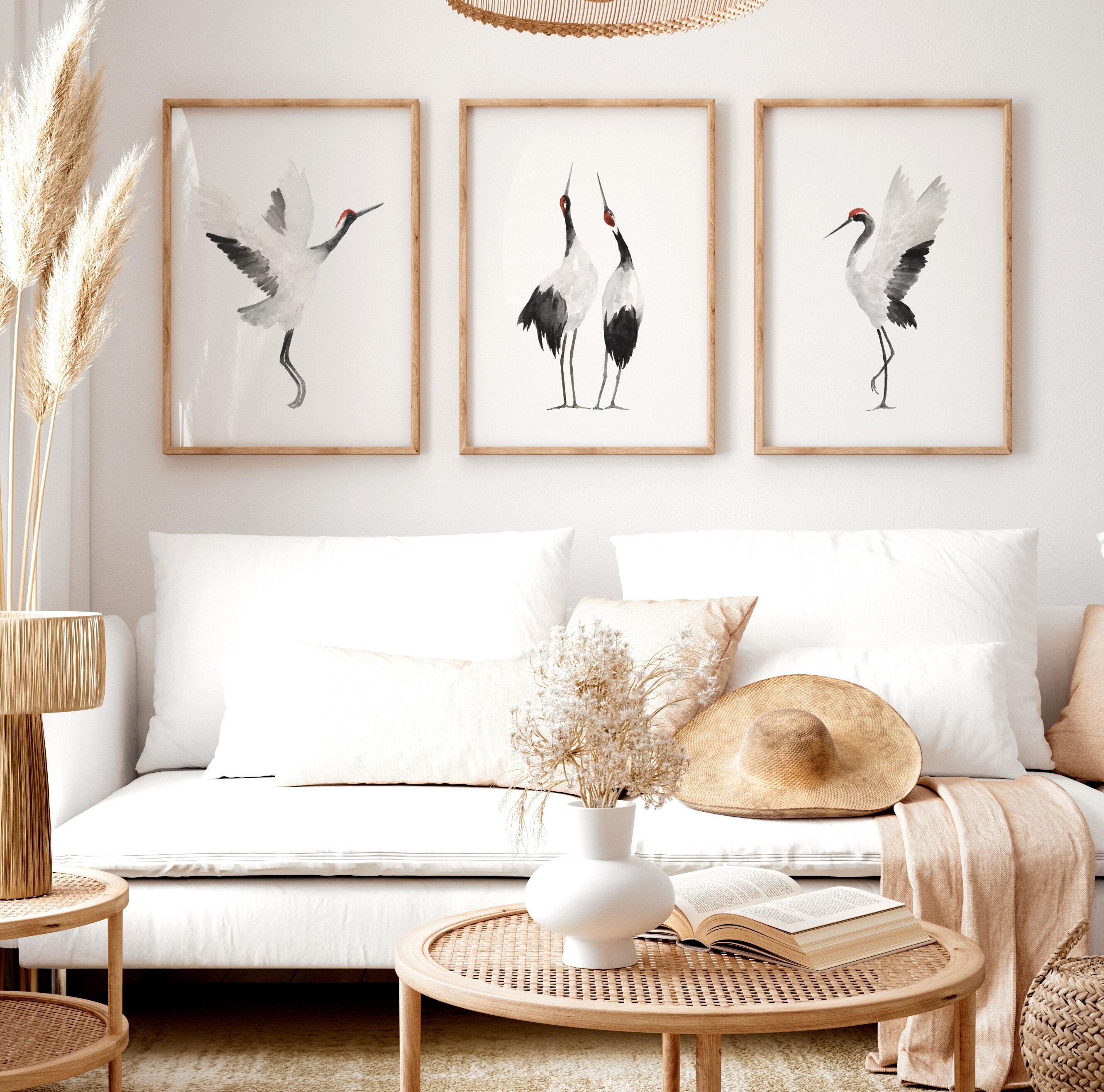 Crane Print, Crane Wall Art, Crane Art Print, Crane Wall Decor, White Crane  Bird, Set of 3 Cranes - Etsy Israel