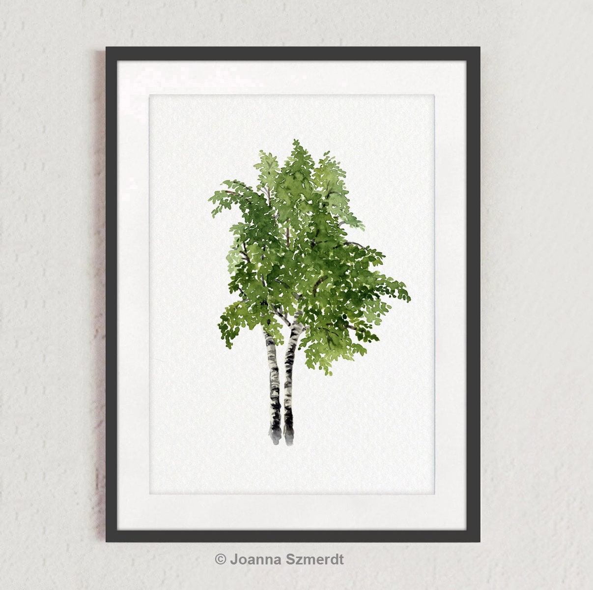 Tree Mini Poster Tree Wall Decor, Tree Poster Extra Large Wall Art, Birch Tree Print ...