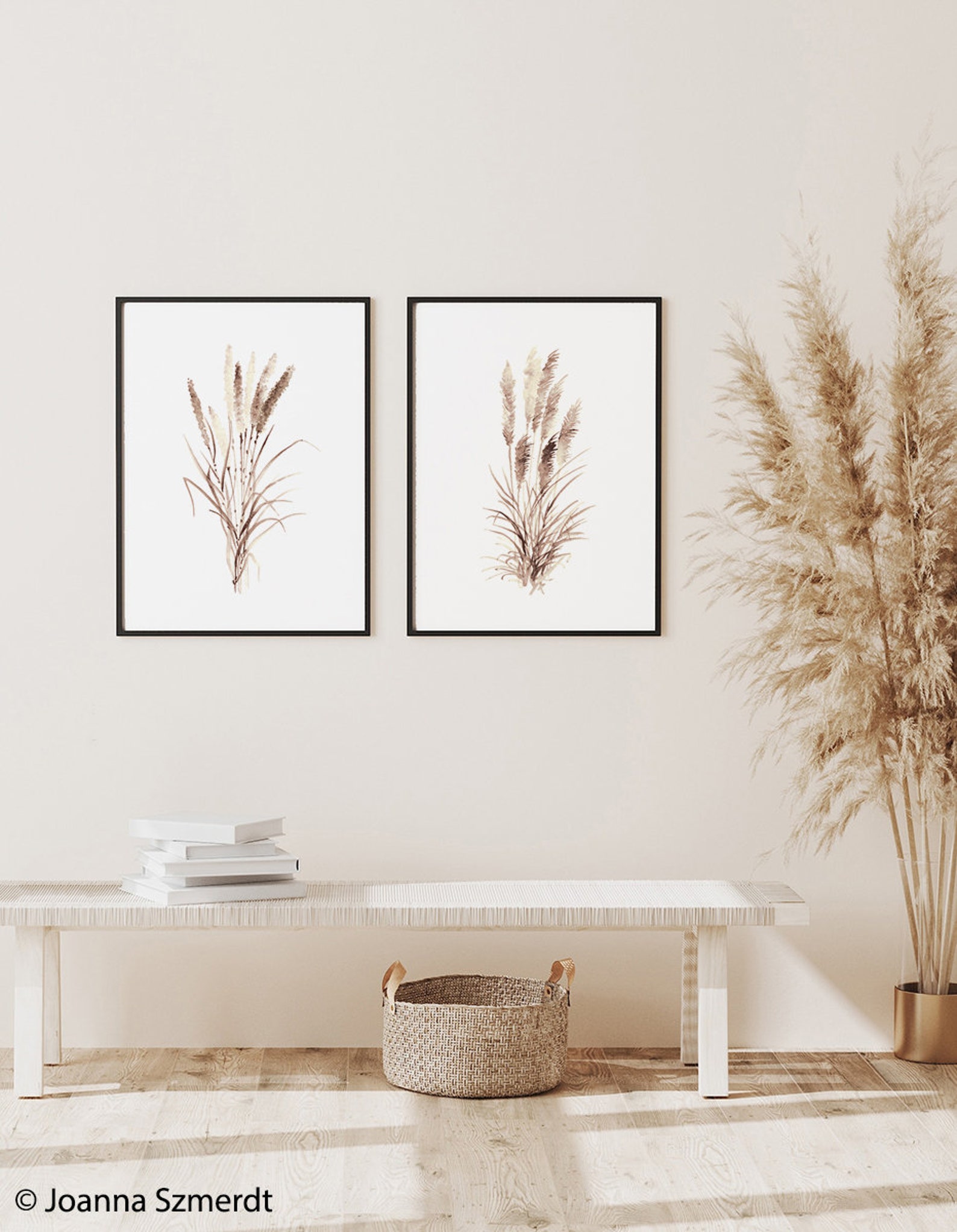 Pampas Grass Art Pampas Grass Wall Art Pampas Grass Wall Etsy UK