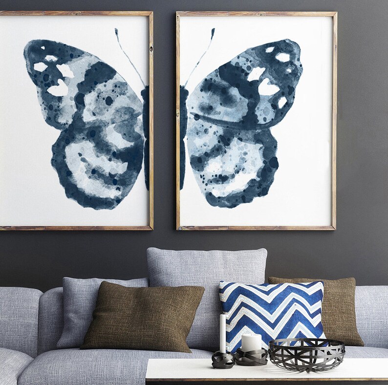 Butterfly Wall Art Butterfly Wall Decor Butterfly Art Print Etsy
