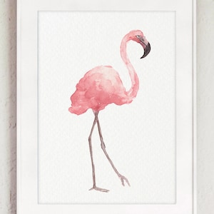 Pink Flamingo Decor, Flamingo Wall Art, Flamingo Prints, Pink Flamingo Art Print